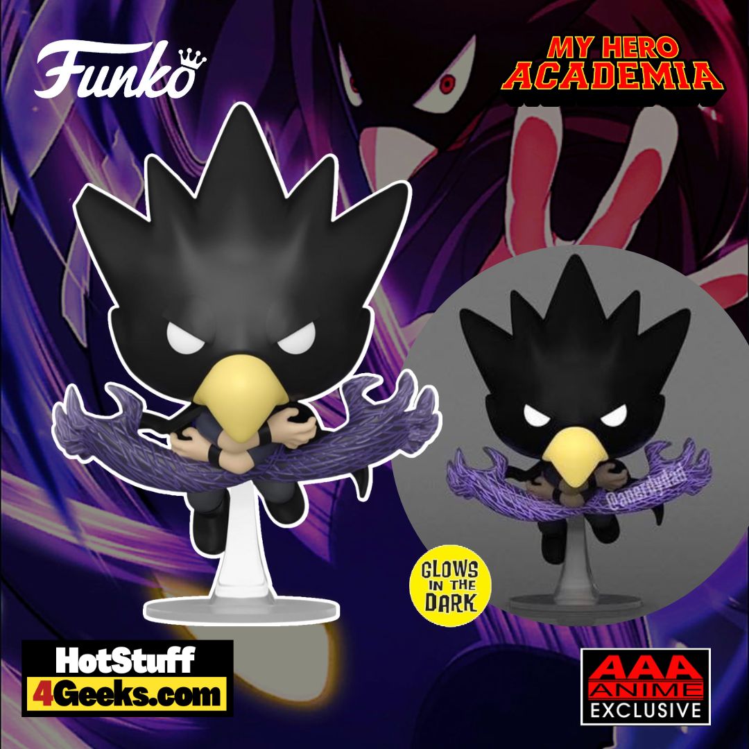 Funko Pop! Animation: My Hero Academia: Fumikage Tokoyami Glow-In-The-Dark (GITD) Funko Pop! Vinyl Figure – AAA Anime Exclusive