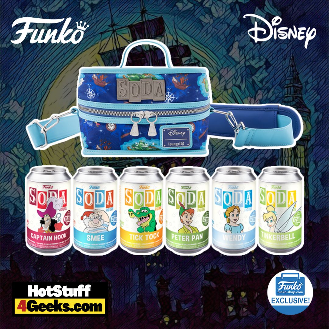 Funko Pop! Soda: Peter Pan 6-Pack Funko Vinyl Soda With Cooler – Funko Shop Exclusive: cans