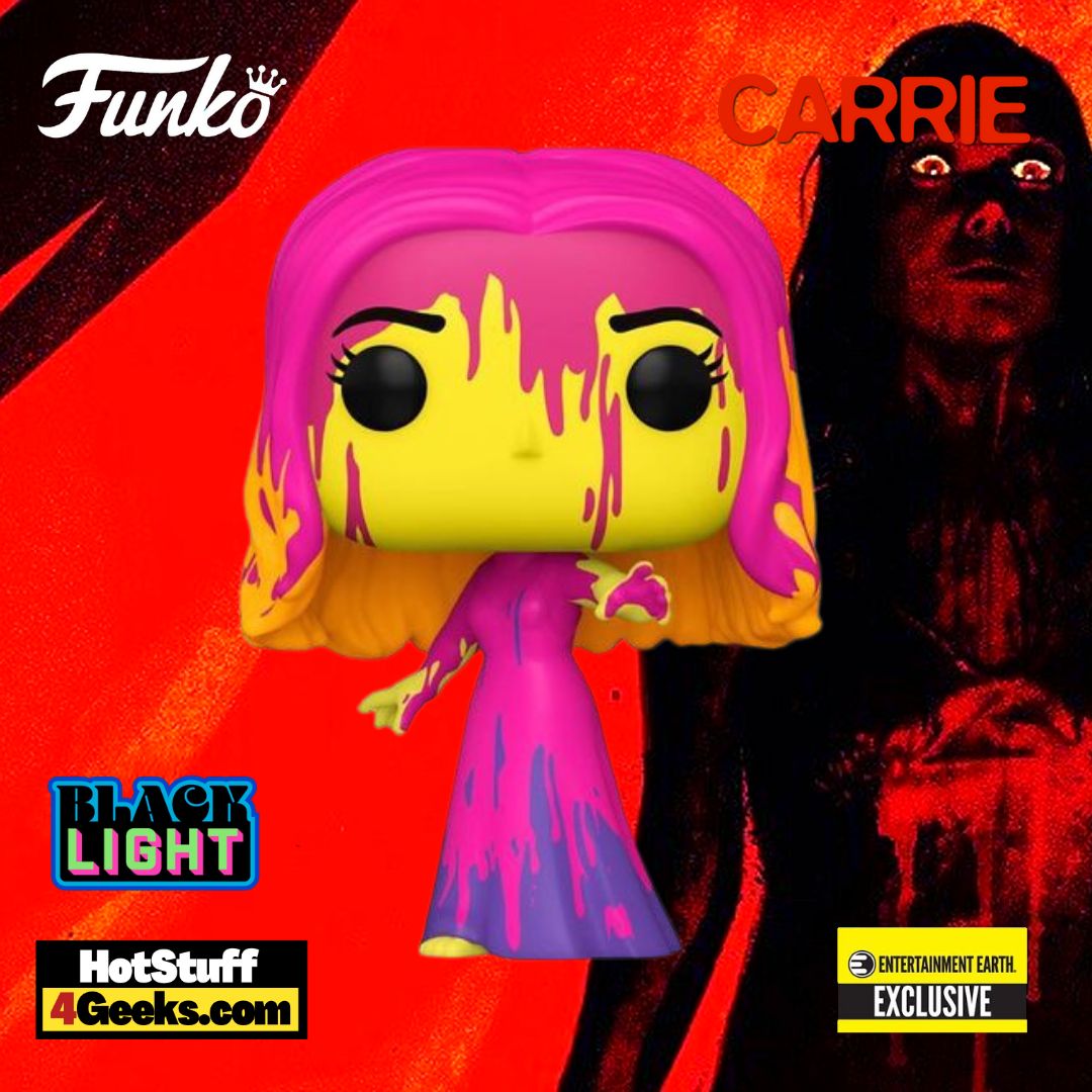 Funko Pop! Movies: Carrie - Carrie Blacklight Funko Pop! Vinyl Figure - Entertainment Earth Exclusive