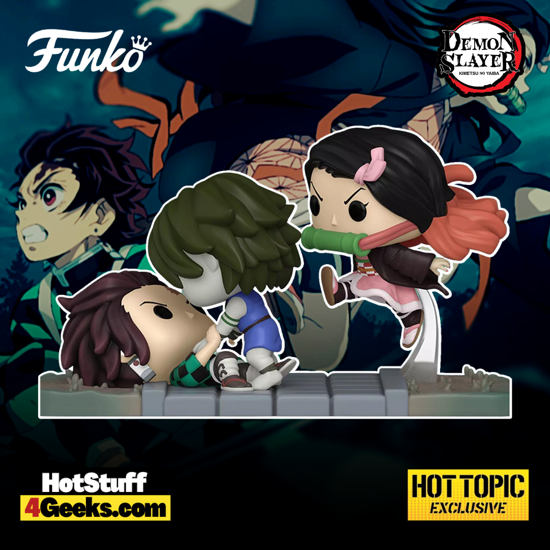 2023 New Tanjiro And Nezuko Vs Temple Demon Funko Pop Moment