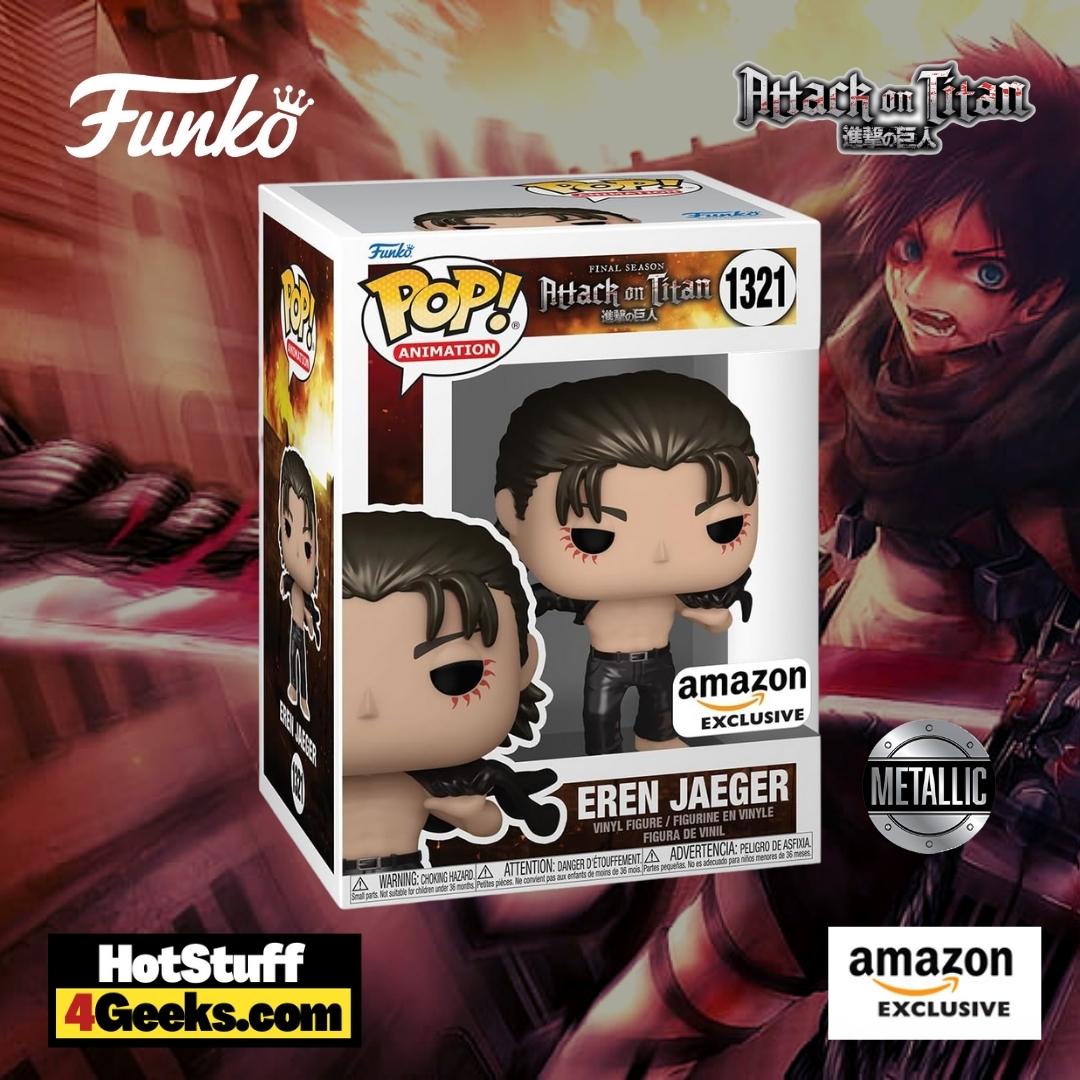  Funko Pop! Animation: Attack on Titan - Eren Jaeger (Metallic),   Exclusive : Toys & Games