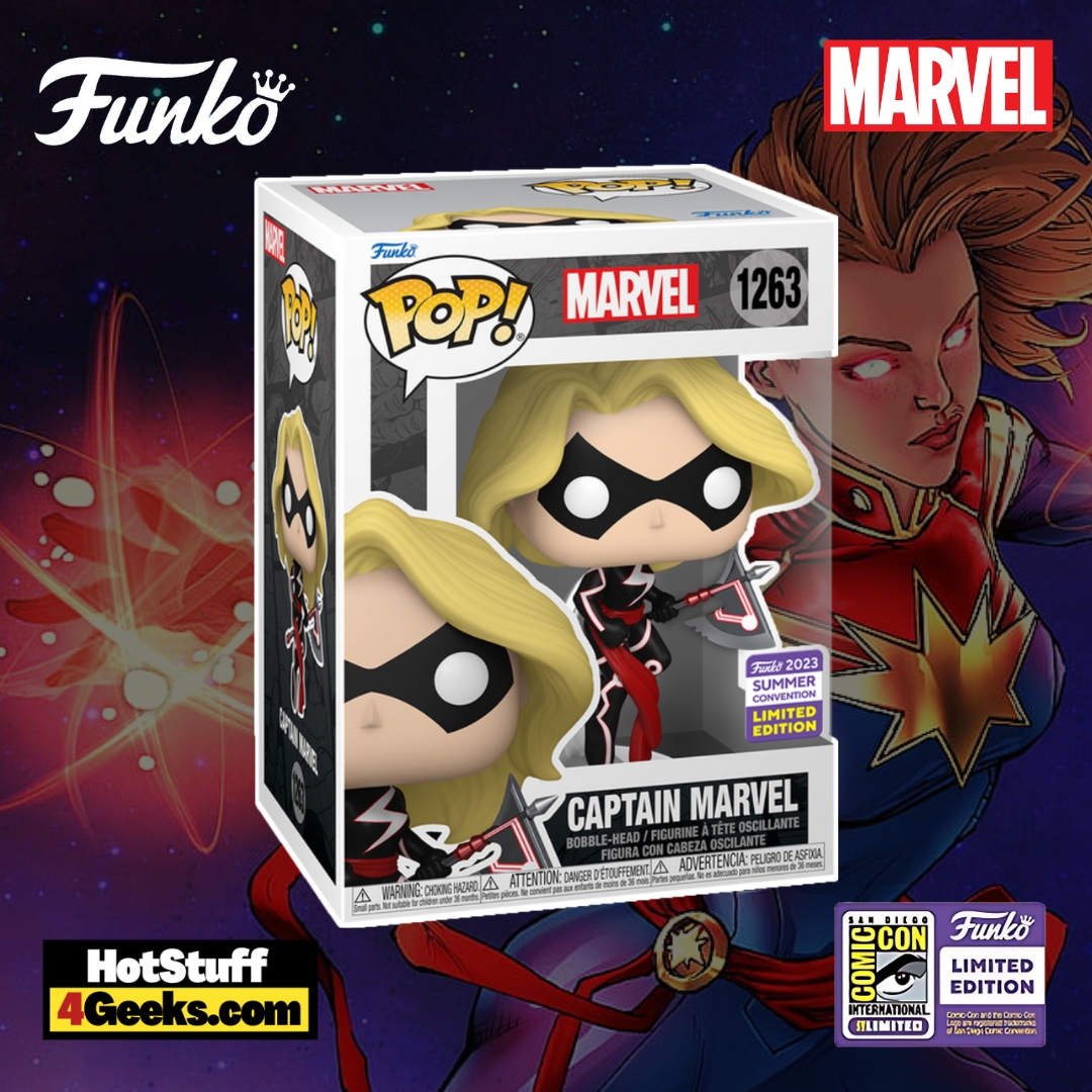 Funko Pop Marvel - Captain Marvel (Exclusivo Phantom - SDCC 2023