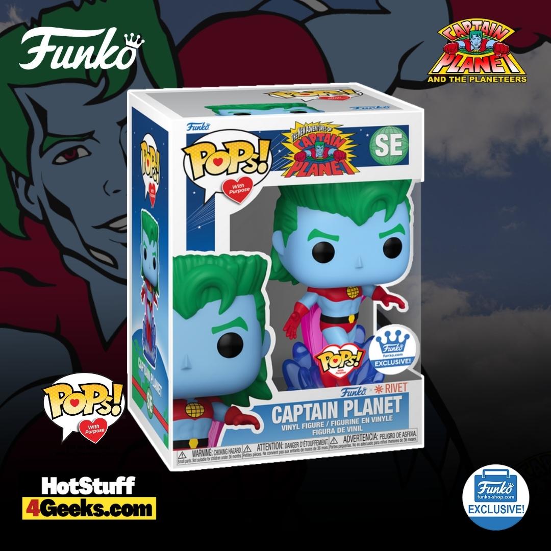 Funko Pop! Animation: Captain Planet  - Captain Planet Flying Funko Pop! Vinyl Figure - Funko Shop Exclusive