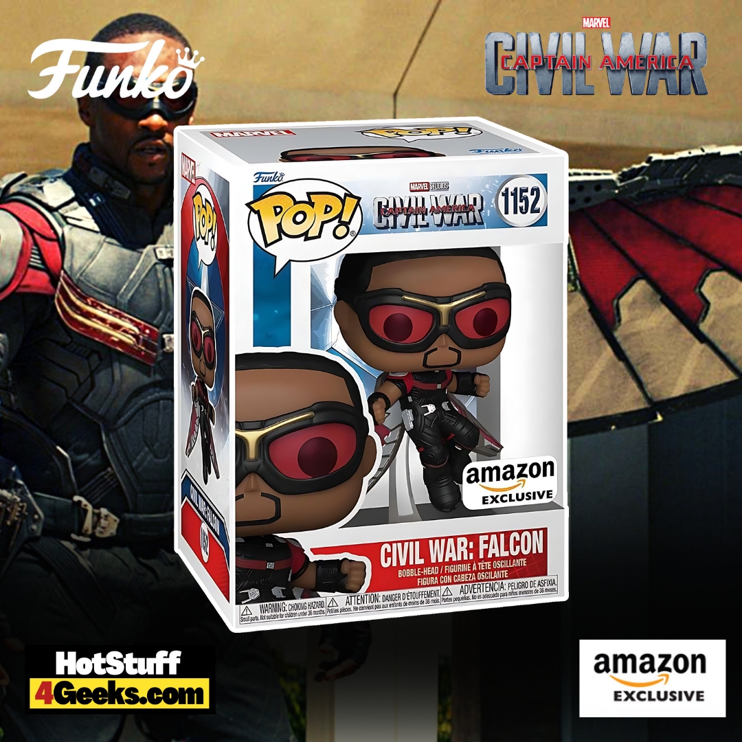 Funko Pop! Marvel: Civil War Build A Scene – Falcon Funko Pop! Vinyl Figure – Amazon Exclusive