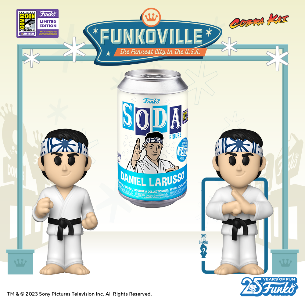 Funko Soda! Cobra Kay: Daniel Larusso Funko Soda Vinyl Figure – SDCC 2023 Exclusive