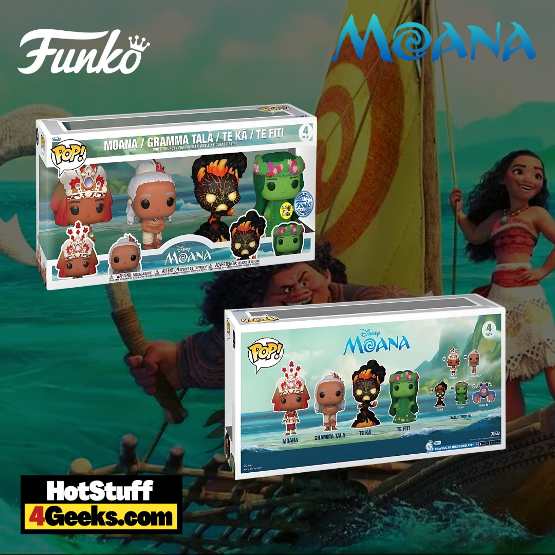 Funko Pop! Moana / Gramma Tala / Te Ka / Te Fiti Glow 4-Pack - Disney -  Moana - Figurine Vinyle - Cdiscount Jeux - Jouets