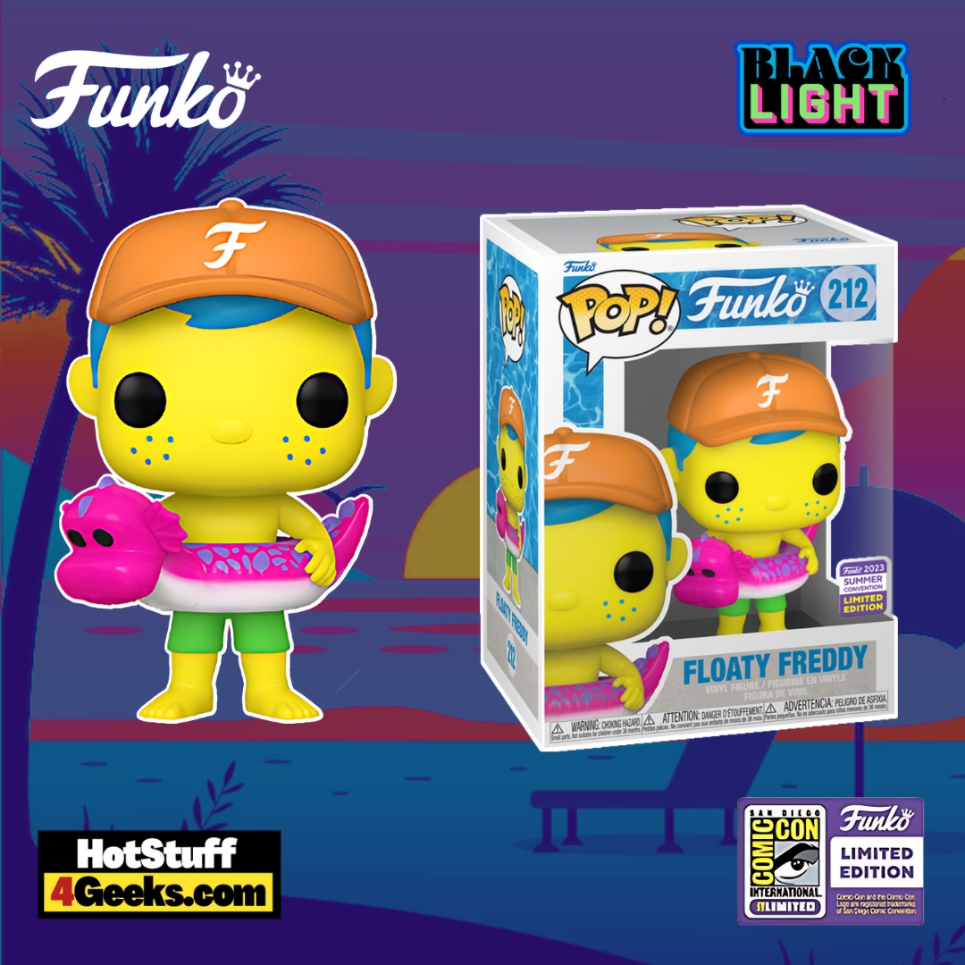 Funko POP! Floaty Freddy (Black Light and Common) Funko Pop! Vinyl Figures – SDCC 2023 Exclusives