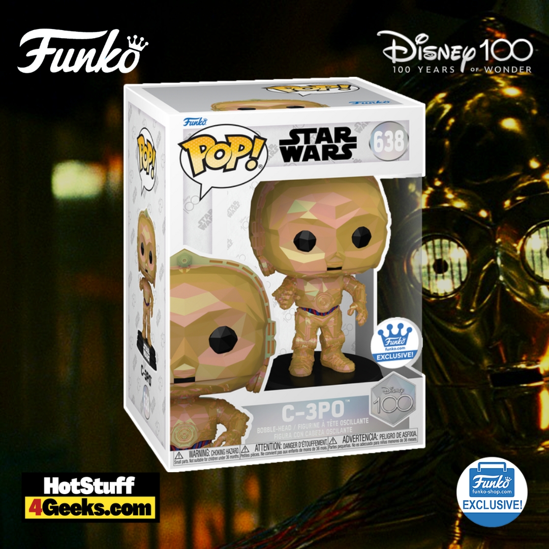 Funko Pop! Disney 100th Anniversary: C-3PO (Facet) Funko Pop! Vinyl Figure – Funko Shop Exclusive