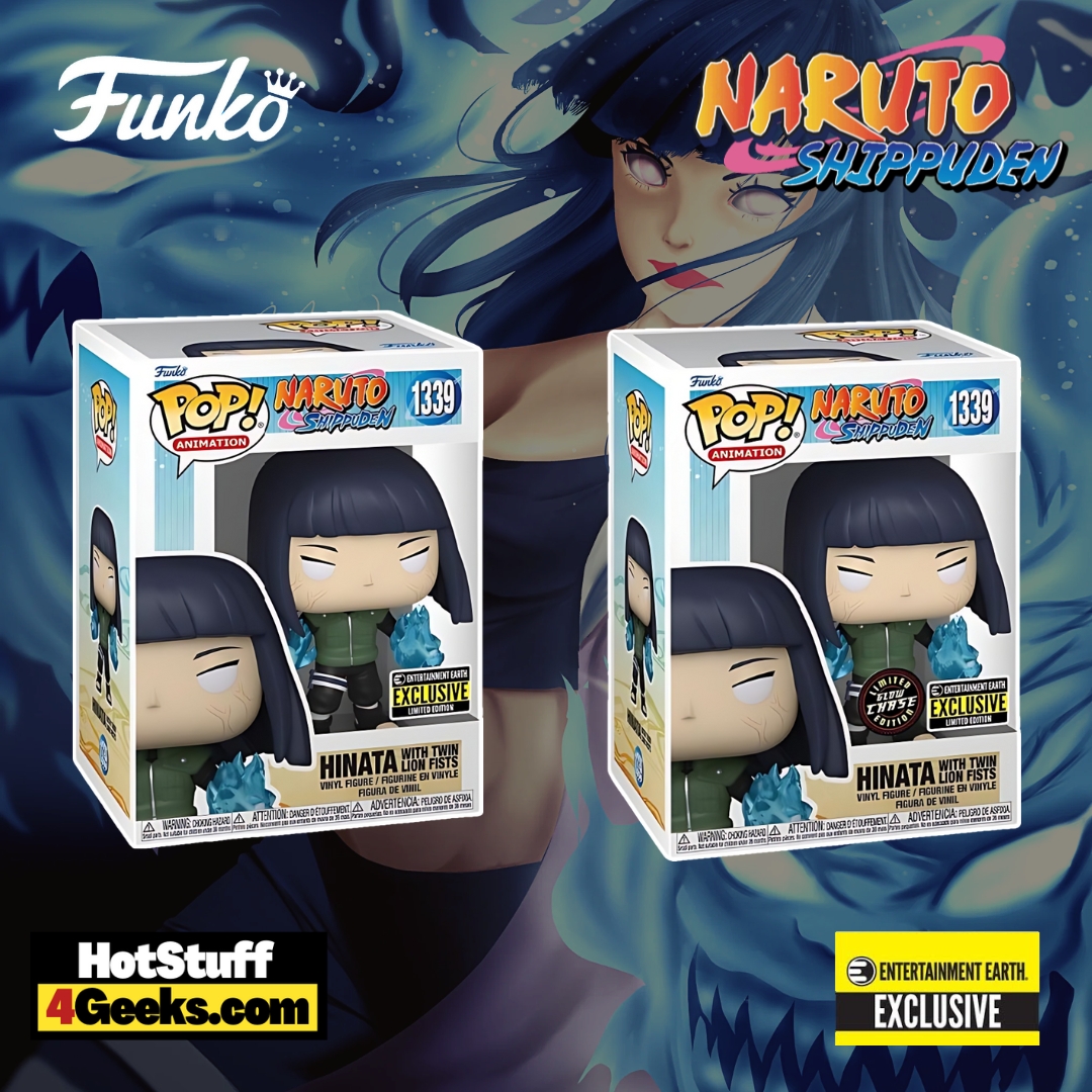 Funko Pop! Animation: Naruto Shippuden -  Hinata Hyuga with Twin Lion Fists with Glow-In-the-Dark (GITD) Chase Funko Pop! Vinyl Figure (2023) – Exclusive