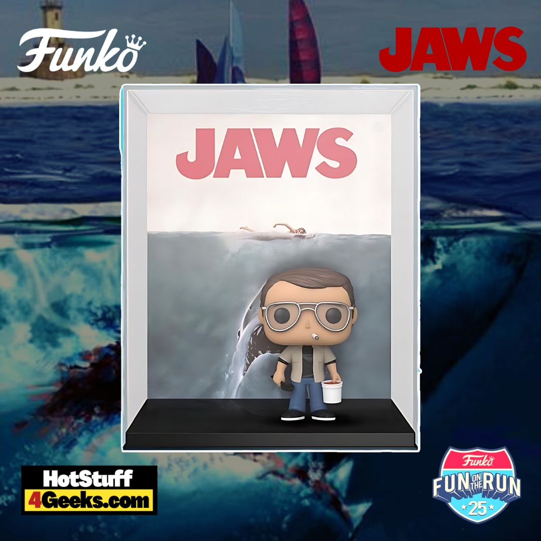 Funko Pop! VHS Covers: Jaws - Chief Brody Funko Pop! VHS Cover Vinyl Figure - Walmart X Fun on the Run Exclusive