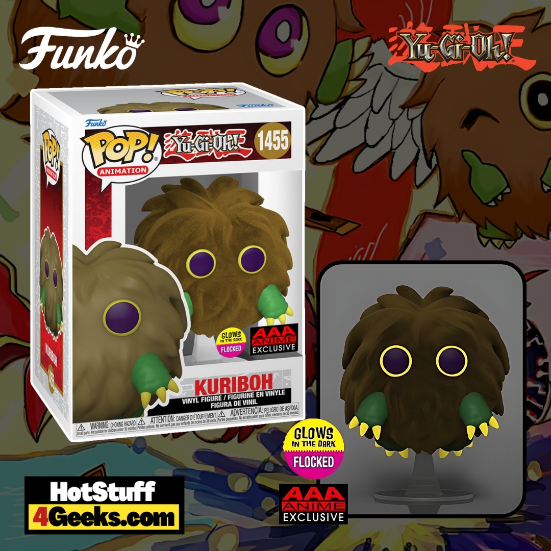 Funko Pop! Yu-Gi-Oh!: Kuriboh Flocked & Glow-In-The-Dark Funko Pop! Vinyl Figure- AAA Anime Exclusive