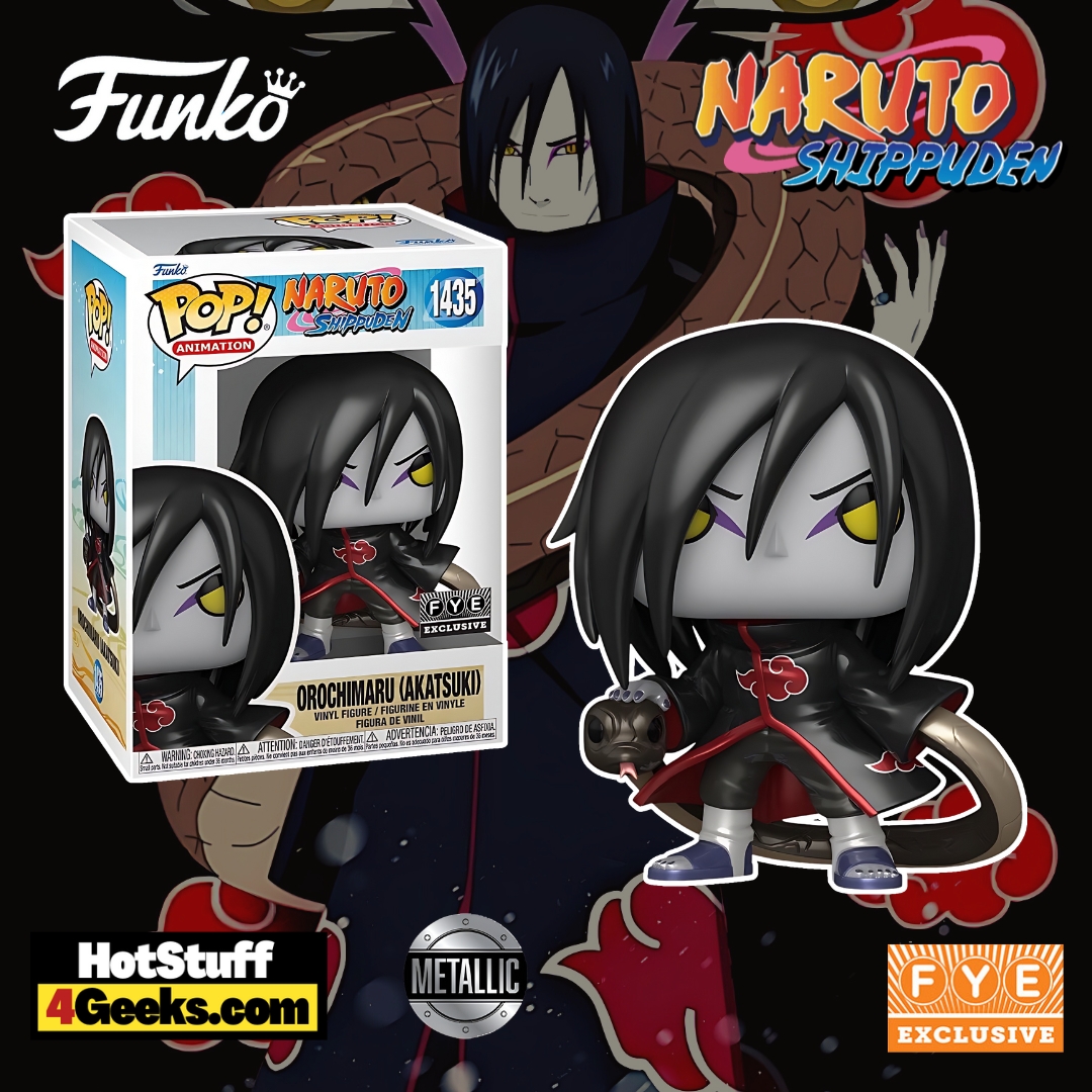 Funko Pop! Animation: Naruto Shippuden - Orochimaru (Akatsuki) Metallic Funko Pop! Vinyl Figure - FYE Exclusive