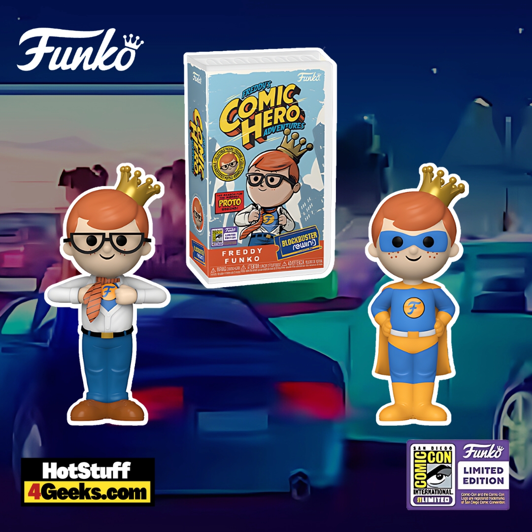 Funko! REWIND Freddy Funko (Freddy’s Comic Hero Adventures version) Rewind Vinyl Figure – SDCC 2023 Exclusive