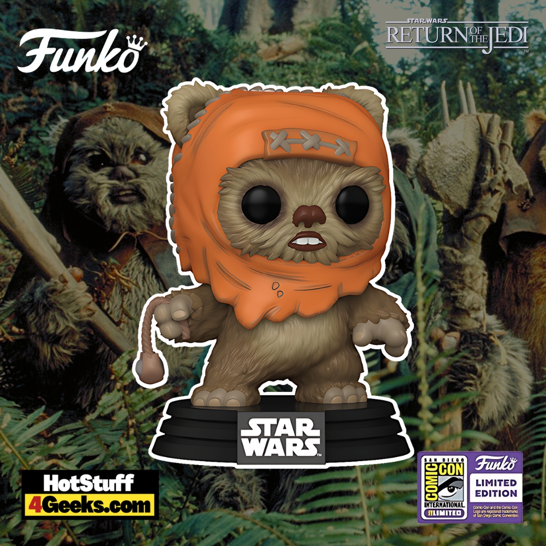 SDCC 2023 Star Wars Wicket with Slingshot Funko Pop!