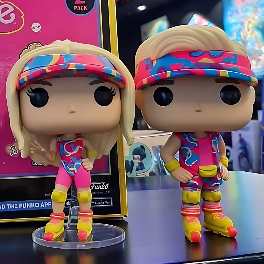 Funko Pop! Movies: Barbie Rollerskating (Skating Barbie & Skating Ken) 2-Pack Funko Pop! Vinyl Figure (2023 release) - Hot Topic Exclusive