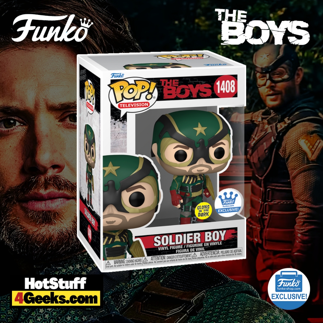 Funko Pop! Television: The Boys - Soldier Boy Glow-In-the-Dark (GITD) Funko Pop! Vinyl Figure - Funko Shop Exclusive