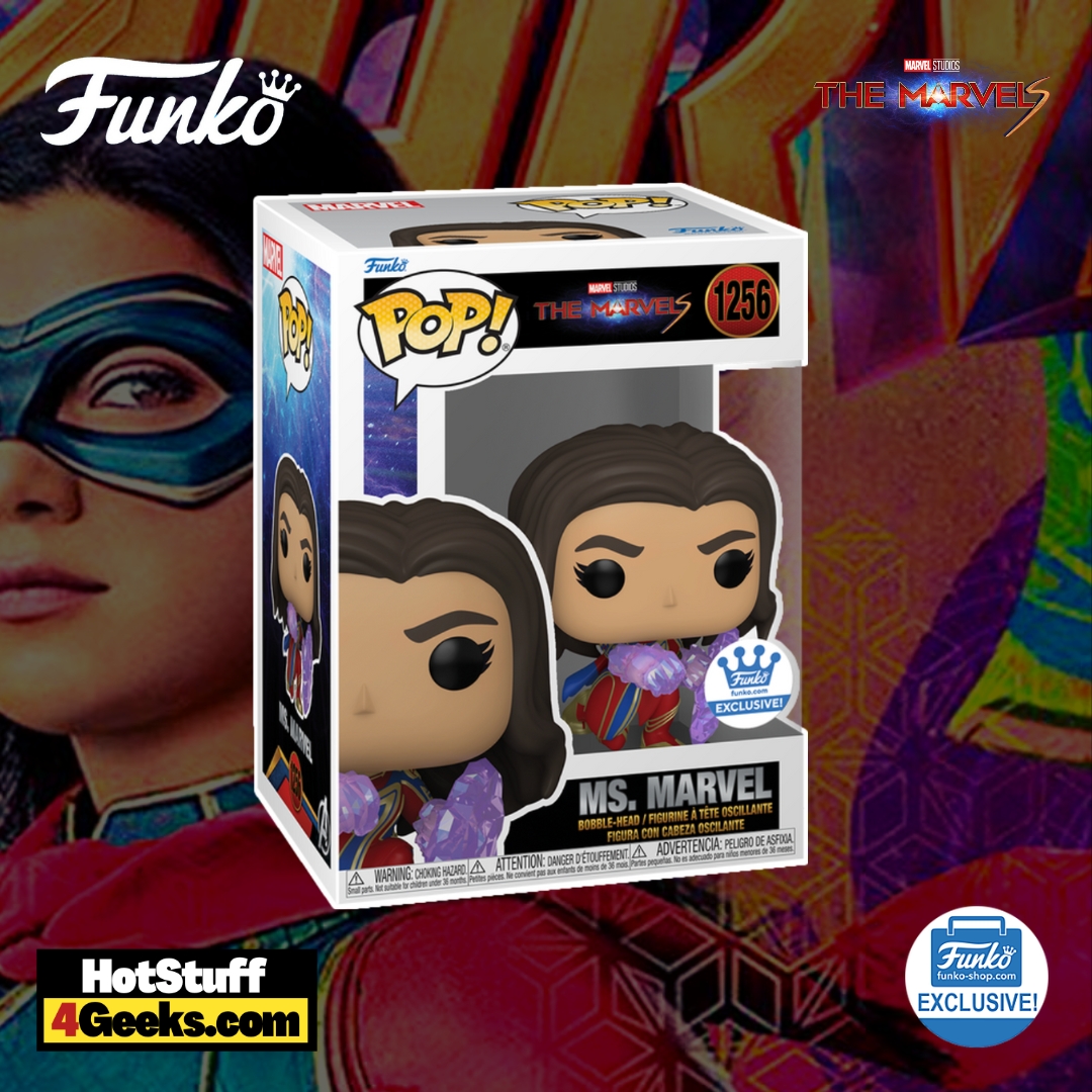 Funko Pop! Marvel Studios: The Marvels - Ms. Marvel (Embiggen Punch) Funko Pop! Vinyl Figure – Funko Shop Exclusive