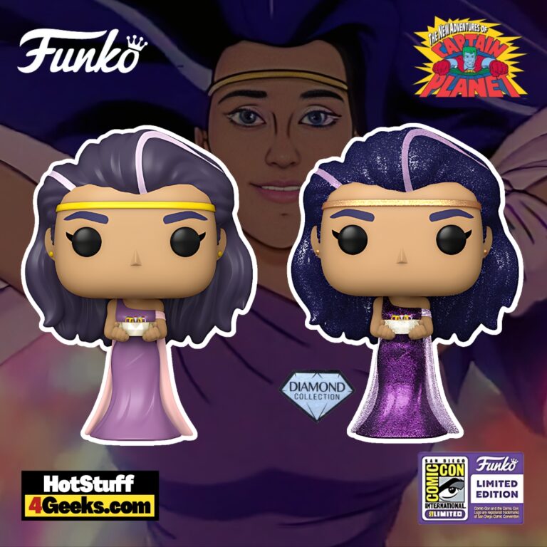 Funko POP! Animation: The New Adventures of Captain Planet – Gaia (Diamond Glitter and Common Version) Funko Pop! Vinyl Figures – SDCC 2023 Exclusive