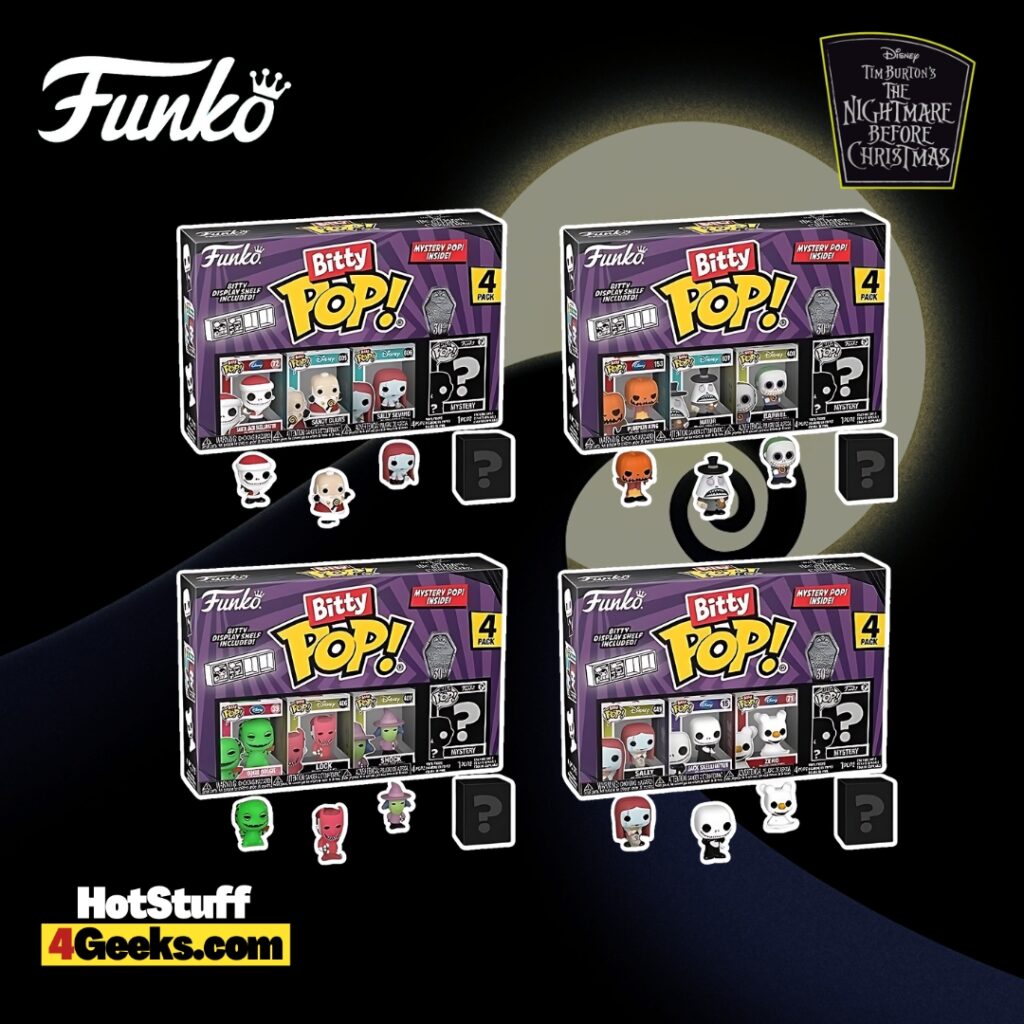 2023 NEW The Nightmare Before Christmas Bitty Funko Pops!