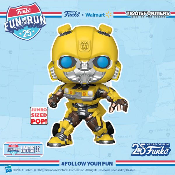 Fun On The Run Bumblebee Jumbo Inch Funko Pop