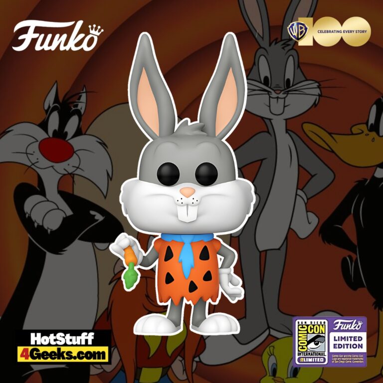 Funko POP! WB 100th Anniversary: Bugs Bunny as Fred Flintstone Funko Pop! Vinyl Figure – SDCC 2023 Exclusive