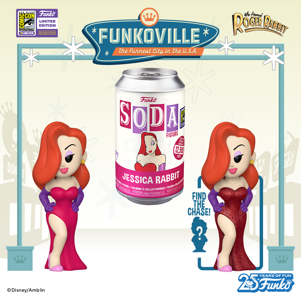 Funko Soda! Who Framed Roger Rabbit? Jessica Rabbit Funko Soda Vinyl Figure – SDCC 2023 Exclusive