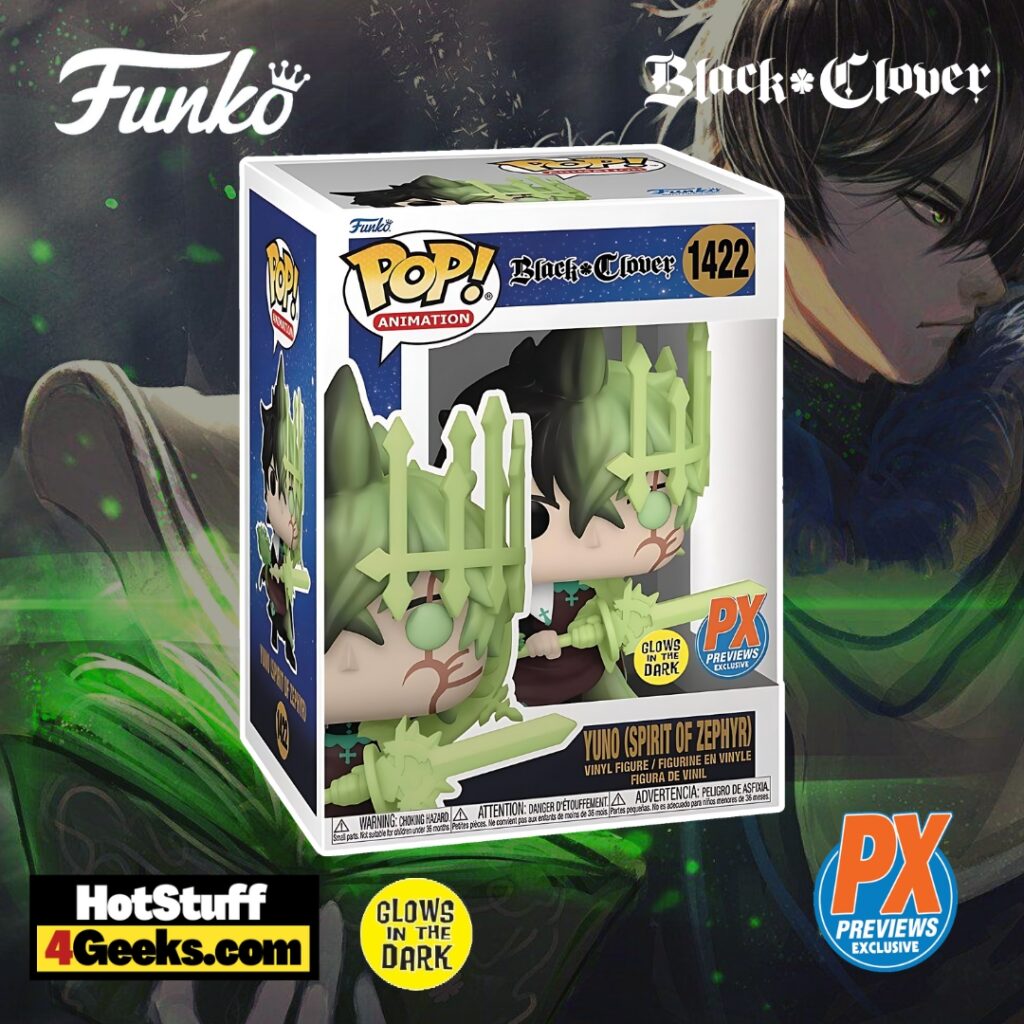 NEW Black Clover: Yuno (Spirit of Zephyr) Glow Funko Pop!