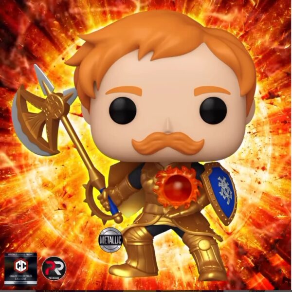 2023 NEW 7 Deadly Sins: Escanor (Metallic) Funko Pop! Chalice Exclusive