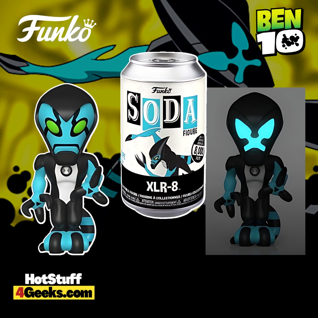 2023 NEW Ben-10: XLR-8 Funko Vinyl SODA with Glow Chase