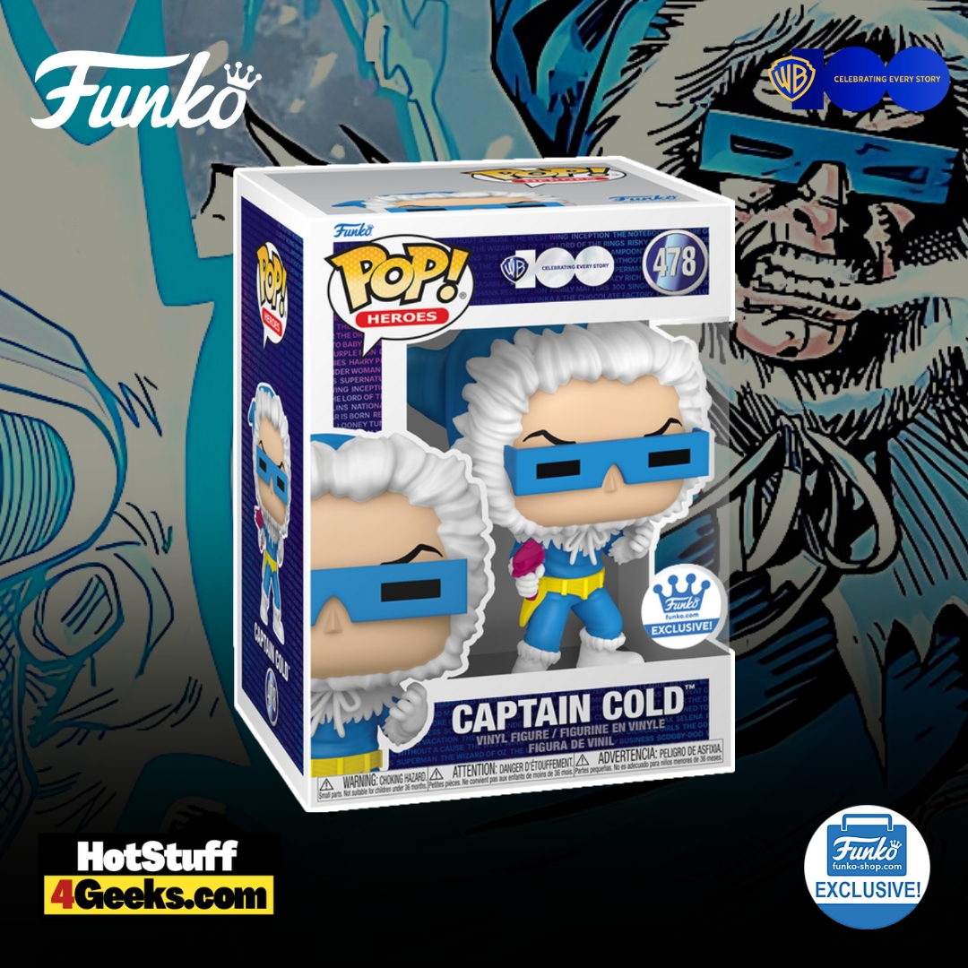 Funko Pop! DC Heroes Warner Brother 100th Anniversary - Captain Cold Funko Pop! Vinyl Figure - Funko Shop Exclusive (2023 release)