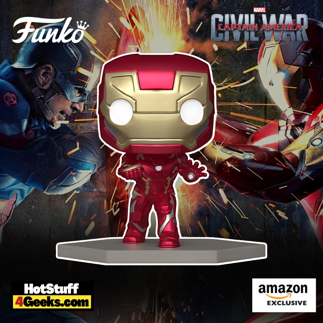 2023 NEW Civil War Build A Scene Iron Man Funko Pop!