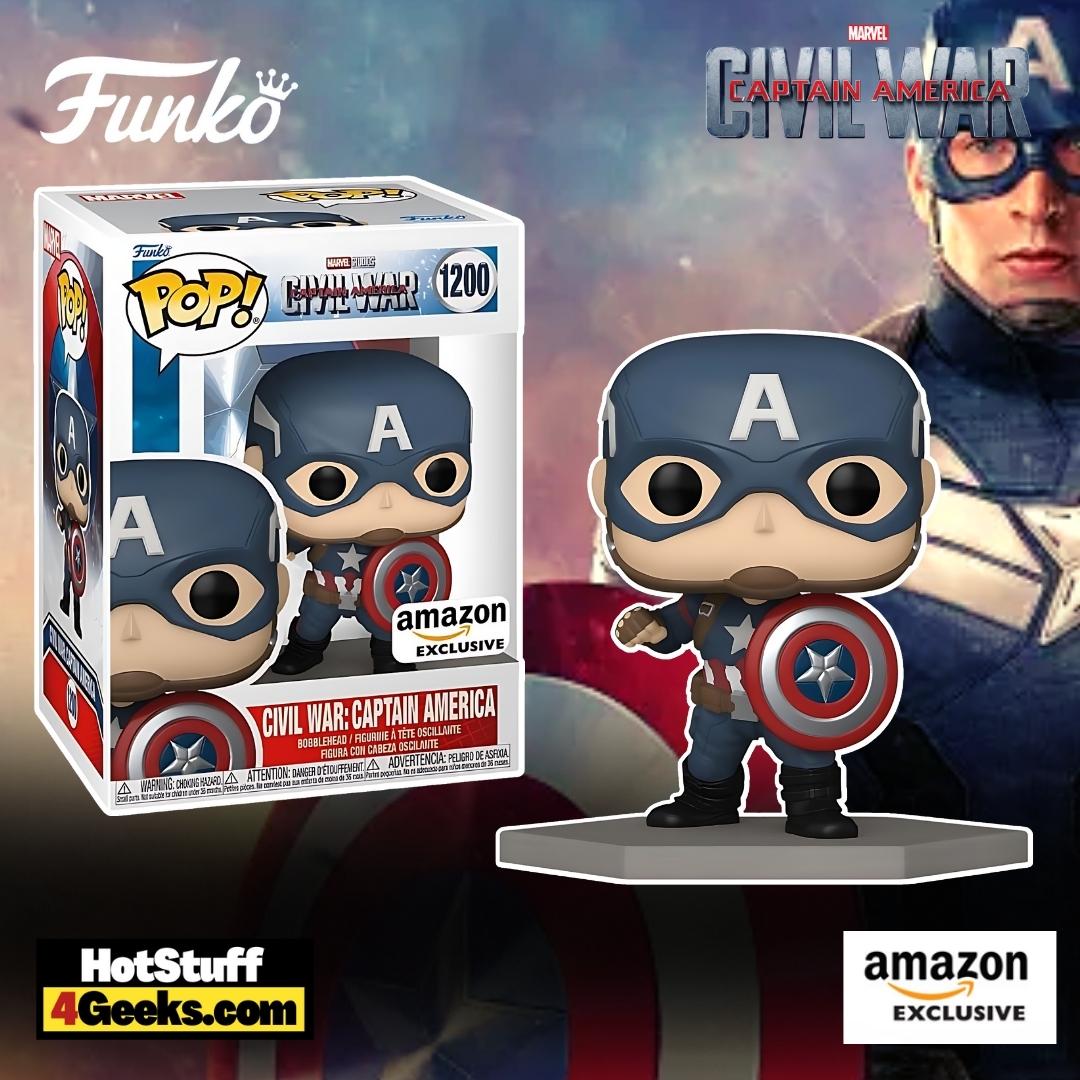 Funko Pop! Marvel: Civil War Build A Scene – Captain America Funko Pop! Vinyl Figure – Amazon Exclusive (Figure 12 of 12)