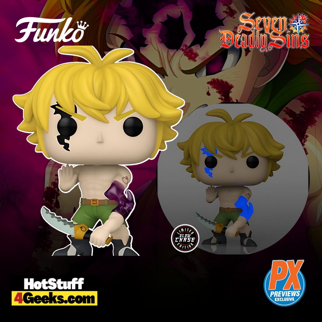 Funko Pop! Animation: Seven Deadly Sins: Demon Meliodas with Glow-In-The-Dark (GITD) Chase Funko Pop! Vinyl Figure – PX Previews Exclusive