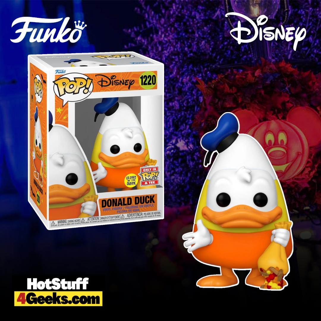 Funko Pop! Disney: Donald Duck Trick or Treat Glow-in-the-Dark Funko Pop! and Tee Bundle