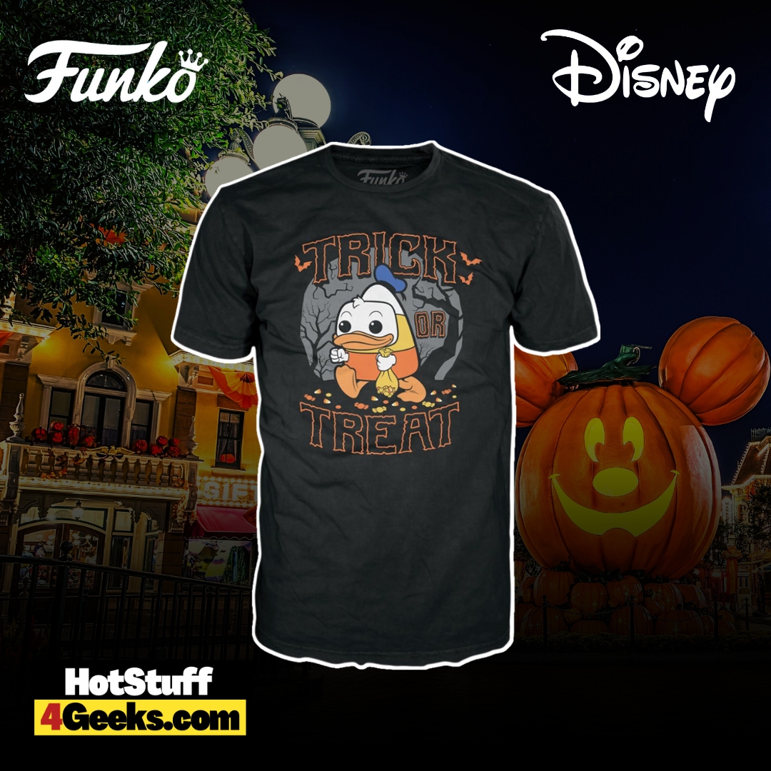 Funko Pop! Disney: Donald Duck Trick or Treat Glow-in-the-Dark Funko Pop! and Tee Bundle