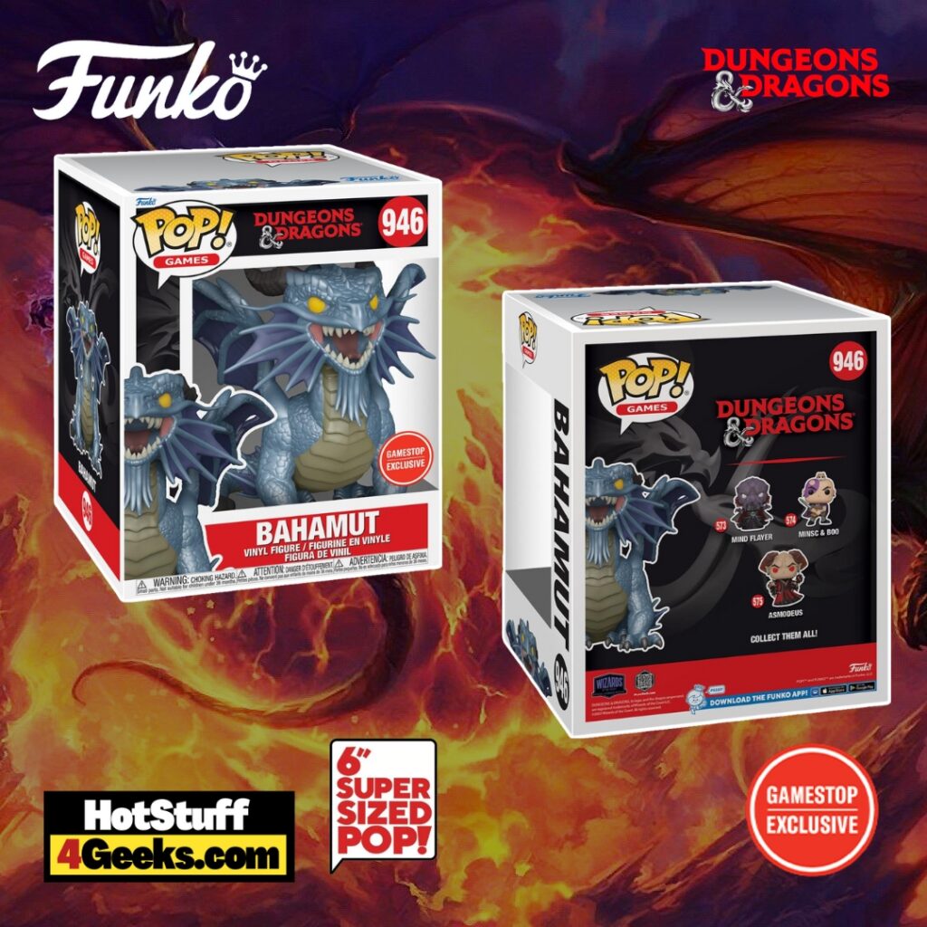 2023 NEW Dungeons & Dragons: Super-Sized Bahamut Funko Pop!