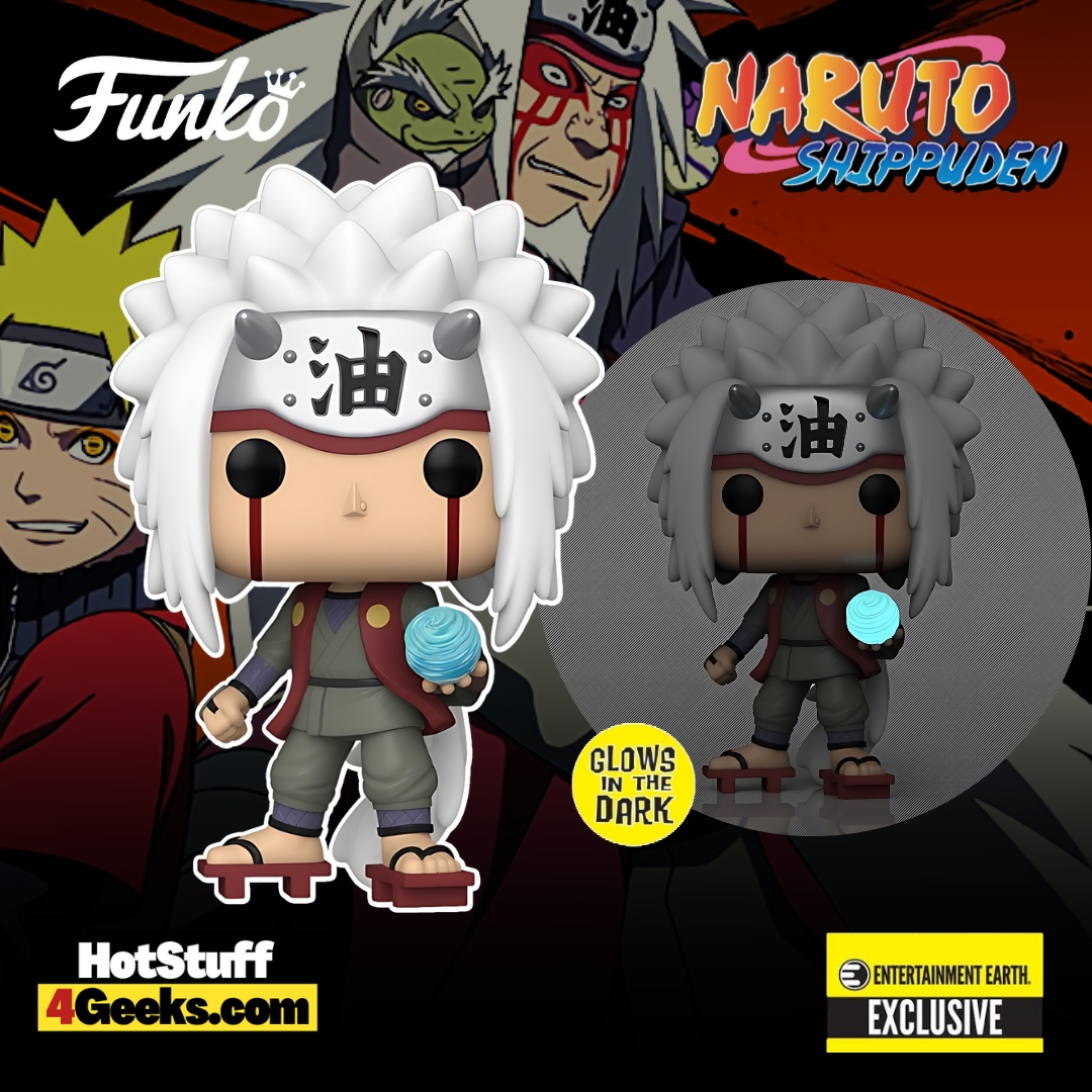 Funko Pop! Animation: Naruto Shippuden - Jiraiya with Rasengan Glow-In-the-Dark (GITD) Funko Pop! Vinyl Figure - Entertainment Earth Exclusive (2023 release)