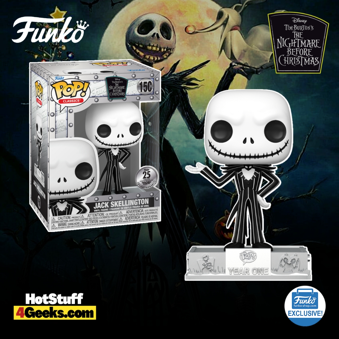 Funko Pop! Disney Classics: NBC Nightmare Before Christmas - Jack  Skellington 25th Anniversary (Fun Fest 2023 Shop Exclusive)