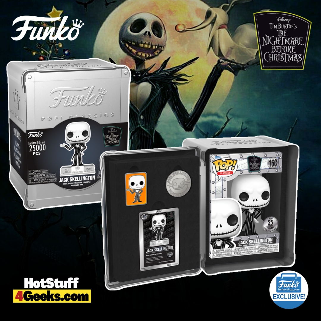 Funko Pop! Disney Classics: NBC Nightmare Before Christmas - Jack  Skellington 25th Anniversary (Fun Fest 2023 Shop Exclusive)