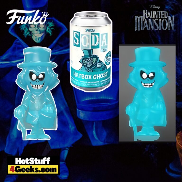 Funko Pop! Soda: Haunted Mansion: Hatbox Ghost Funko Vinyl SODA with Glow in the Dark (GITD) Chase Variant (2023 release)