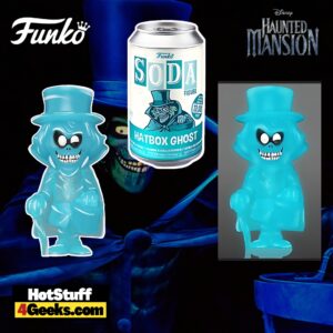 Funko Pop! Soda: Haunted Mansion: Hatbox Ghost Funko Vinyl SODA with Glow in the Dark (GITD) Chase Variant (2023 release)