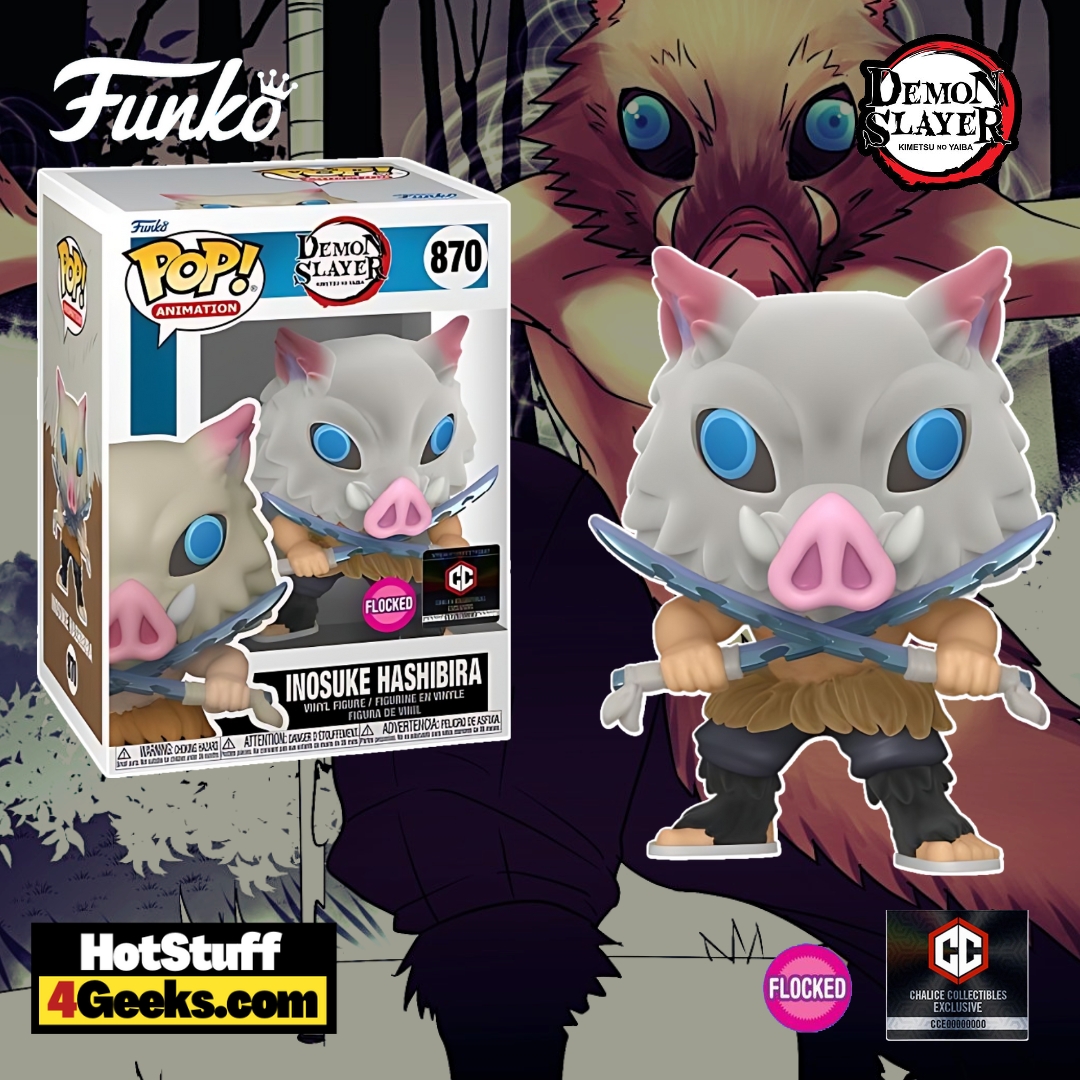 Inosuke Hashibira (Flocked) Funko Pop! Vinyl Figure - Chalice Collectibles Exclusive