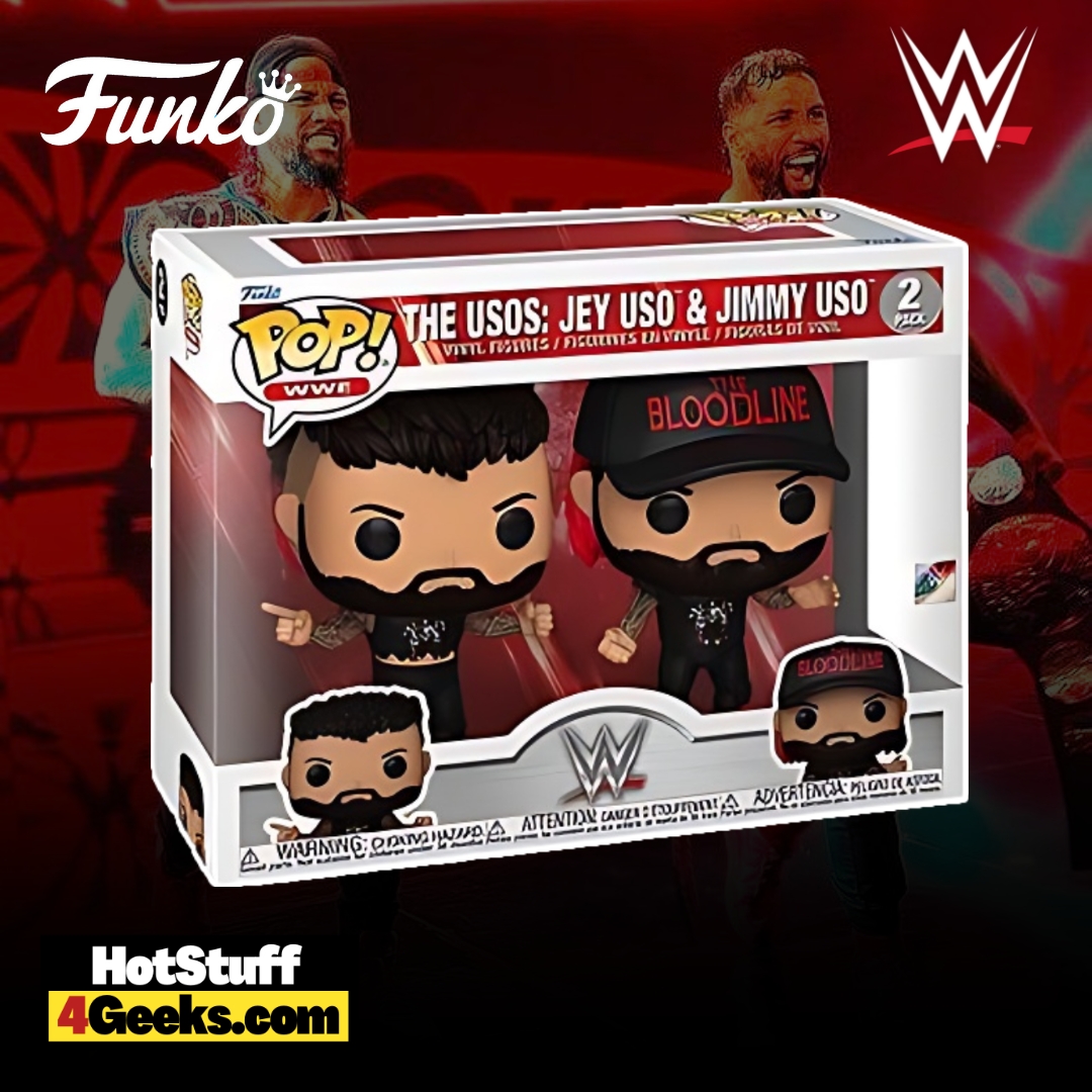 Funko POP! WWE Jey Uso and Jimmy Uso 4-in Vinyl Figure Set 2-Pack