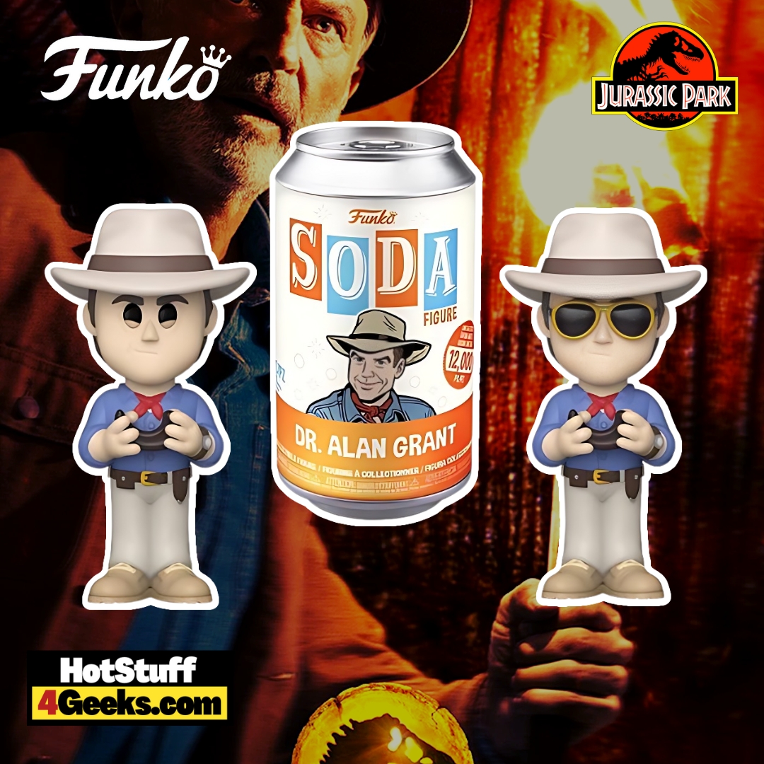 2023 NEW Jurassic Park - Dr. Alan Grant Funko Vinyl SODA