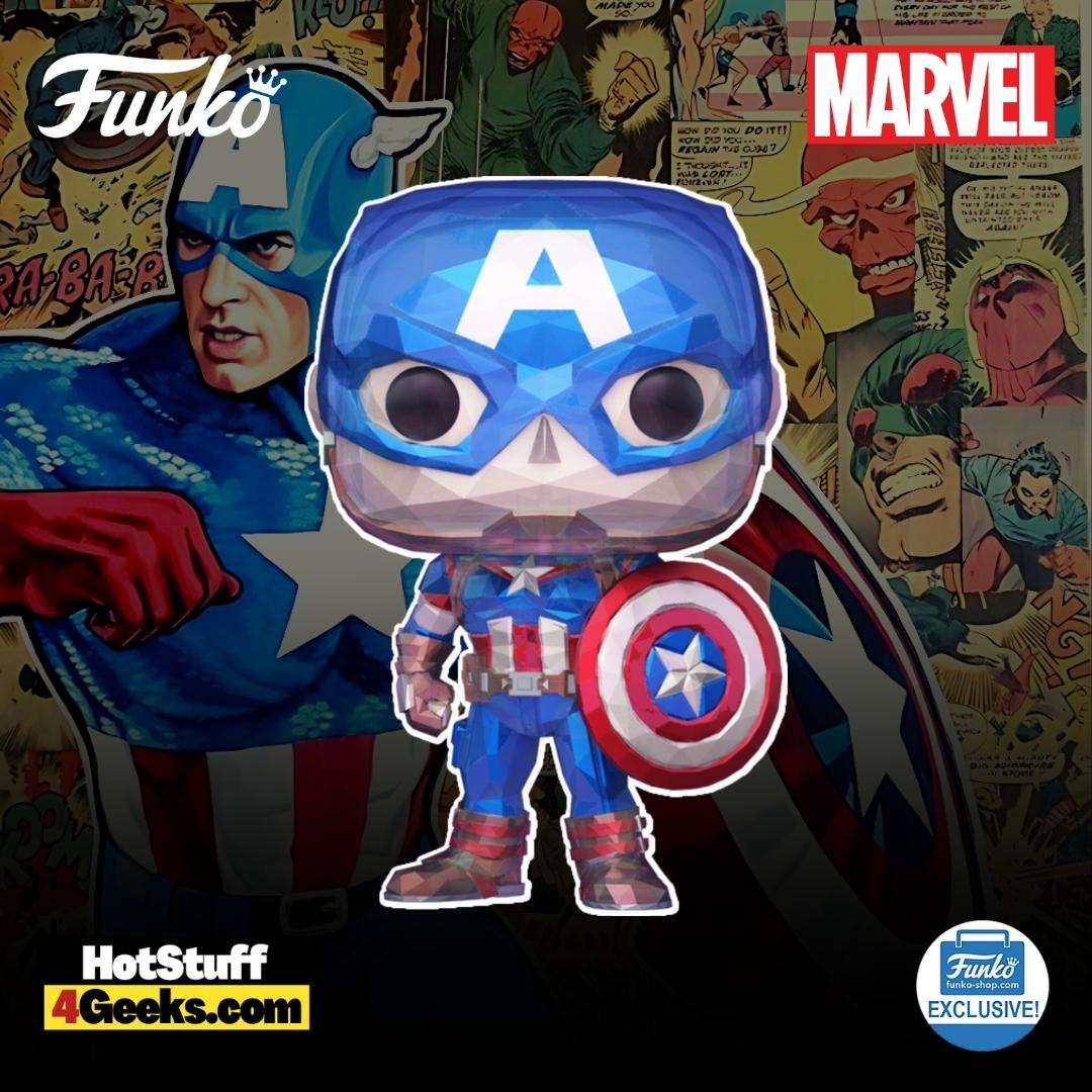 2023 NEW Disney 100: Captain America (Facet) Funko Pop! Exclusive