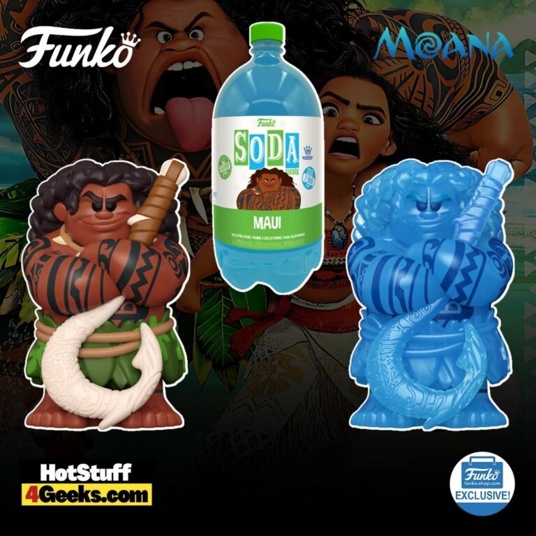 Funko Pop! Disney: Moana - Maui 3 Liter Soda Figure with Translucent Blue Maui Chase - Funko Shop Exclusive