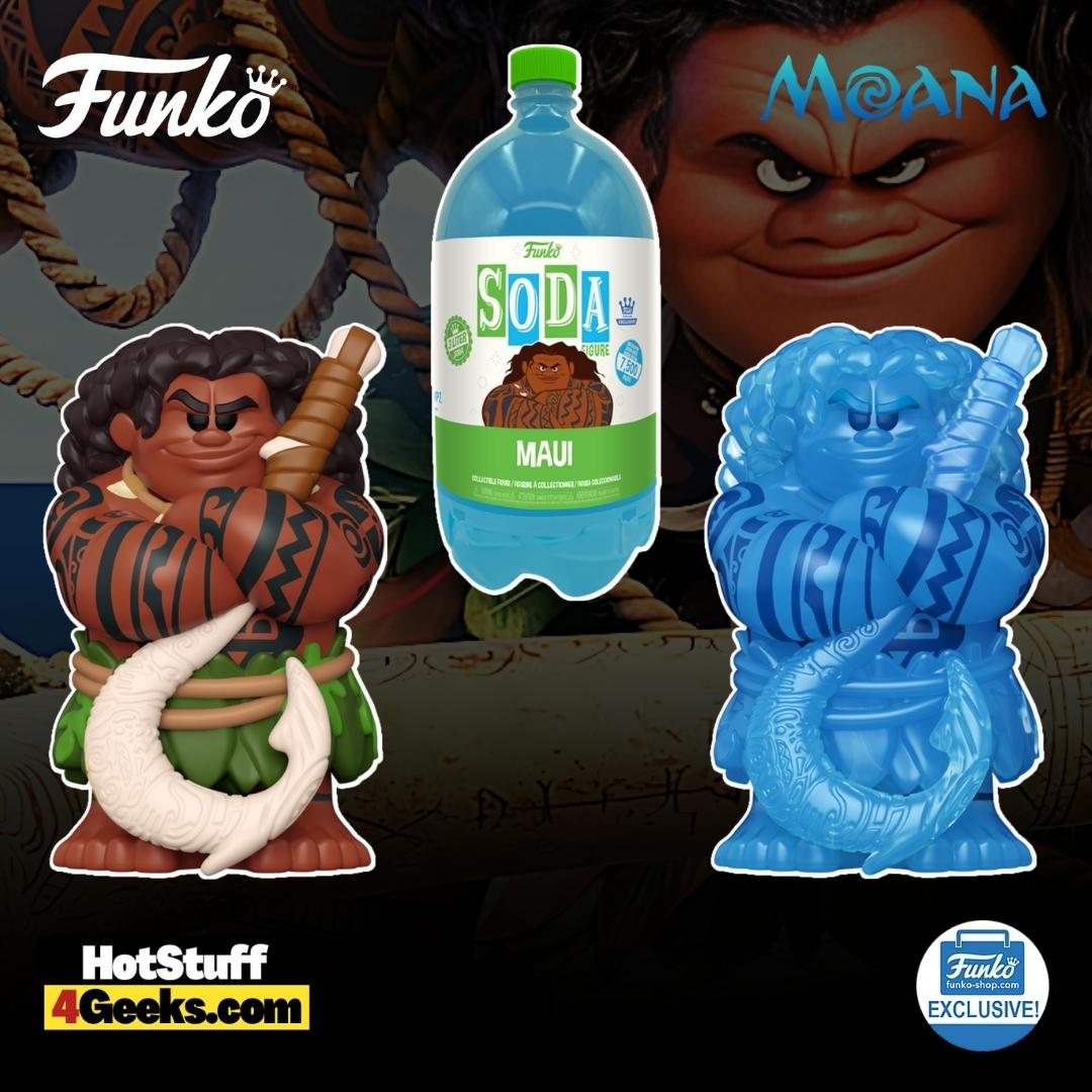 Funko Pop! Disney: Moana - Maui 3 Liter Soda Figure with Translucent Blue Maui Chase - Funko Shop Exclusive