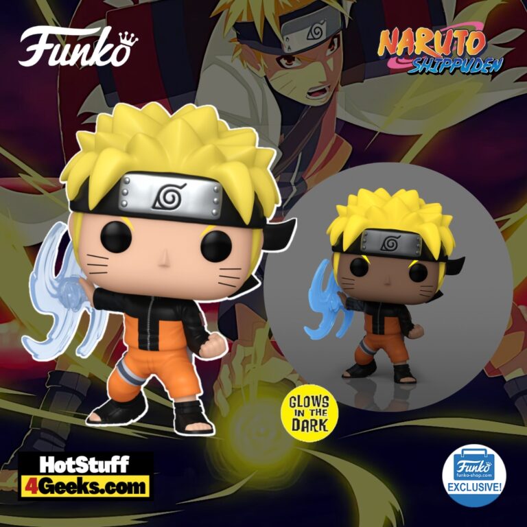 Funko Pop! Animation: Naruto: Shippuden - Naruto Uzumaki with Rasenshuriken Glow-In-the-Dark (GITD) Funko Pop! Vinyl Figure - Funko Shop Exclusive (2023 release)