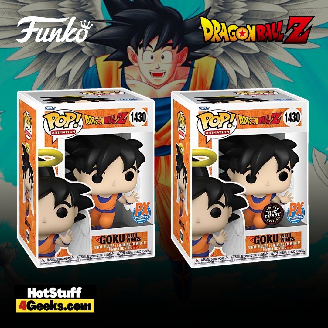 Funko POP! Animation: Dragon Ball Z Goku with Wings (or Chase) 5.65-in  Vinyl Figure PX Previews Exclusive