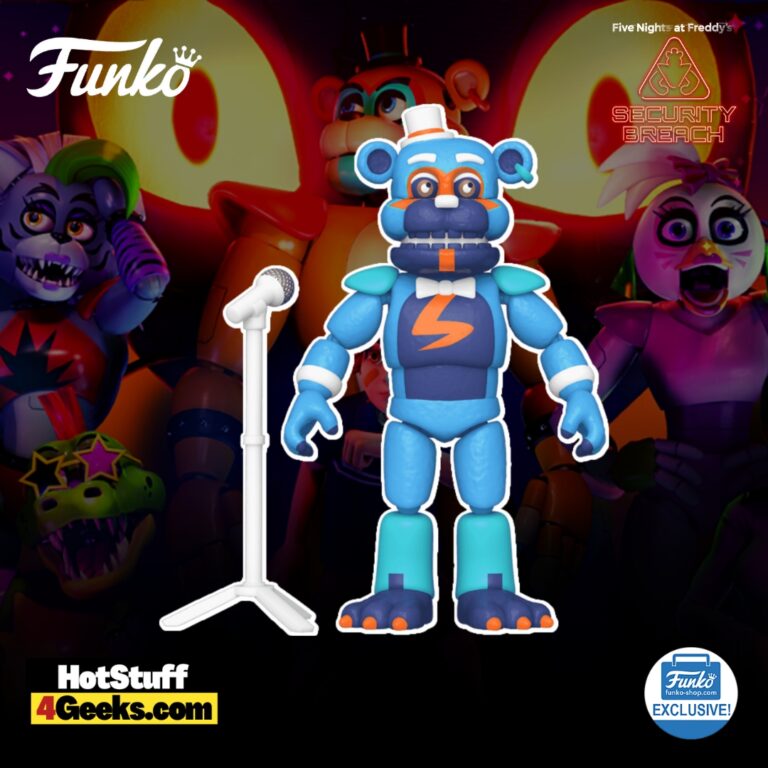 PHOTO NEGATIVE GLAMROCK FREDDY - FNAF: SECURITY BREACH ACTION FIGURE